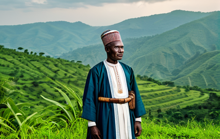 **
"A professional portrait of a thoughtful Burundian leader in modest, traditional clothing, standing against a backdrop of lush green hills, fully clothed, appropriate attire, safe for work, perfect anatomy, natural proportions, professional photography, high quality, family-friendly, the image evokes a sense of historical significance and determination.
**
